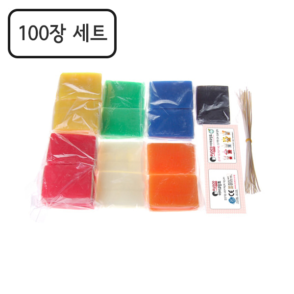 이야코 양초 점토 단체용 100장세트