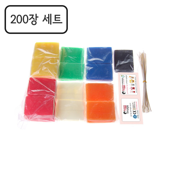이야코 양초 점토 단체용 200장세트