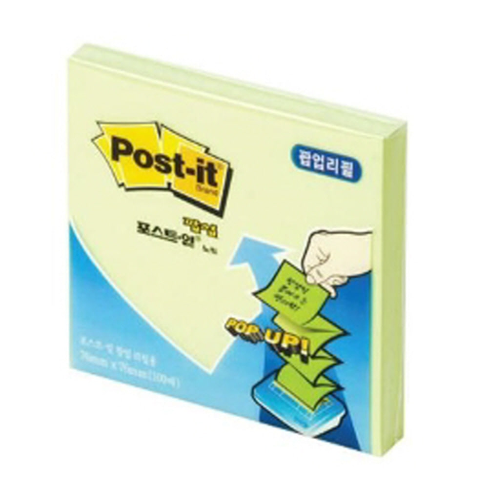 3M 포스트잇 팝업 노트 리필 KR-330 애플민트